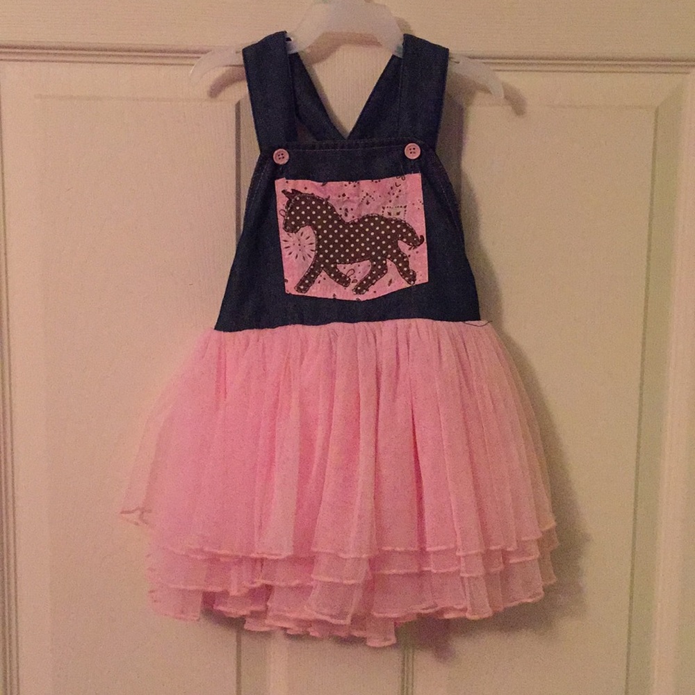 MudPie overall tutu dress 24months/2T